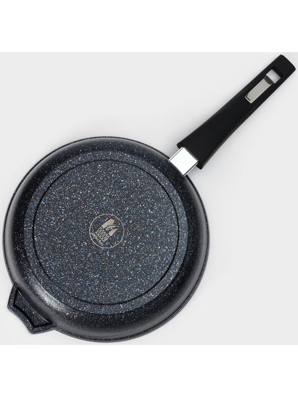 Сковорода «Гранит Star» Induction Pro, d=24 см, съёмная ручка, индукция, цвет чёрный