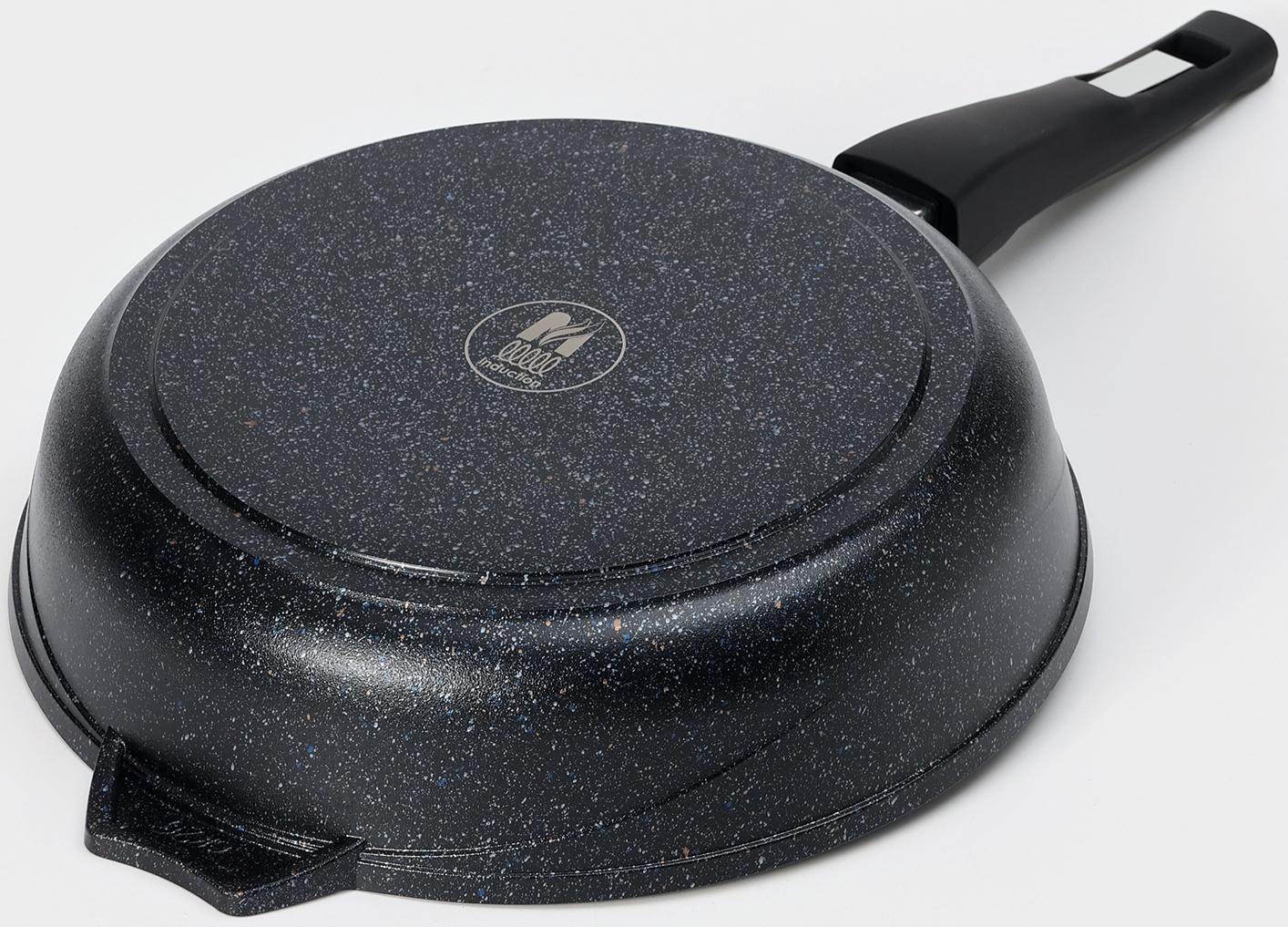 Сковорода «Гранит Star» Induction Pro, d=26 см, съёмная ручка, индукция, цвет чёрный