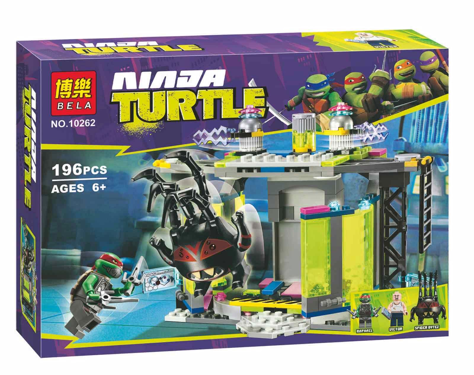 Конструктор Bl «Комната мутации» 10262 (Ninja Turtles 79119) / 196 деталей