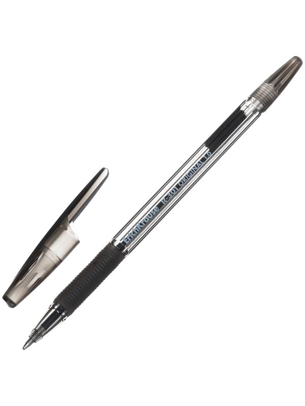 Ручка шариковая, ErichKrause, R-301 Stick&Grip Original узел 1.0 мм, черная