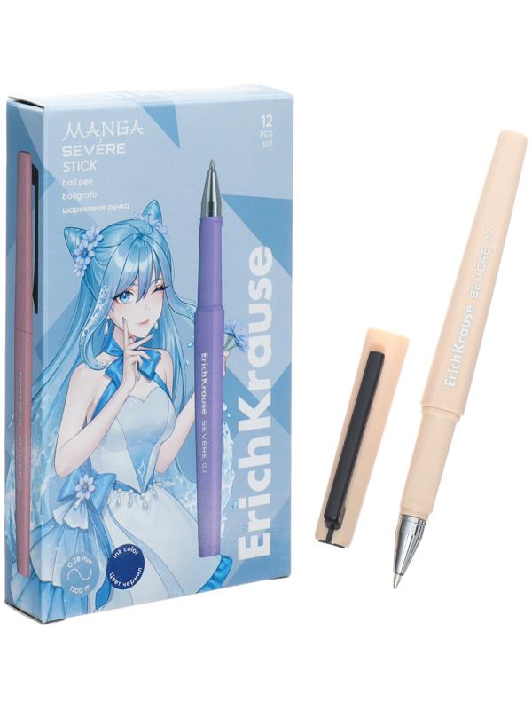 Ручка шариковая, ErichKrause, Severe Stick Manga узел 0.7 мм, Super Glide Technology, синяя