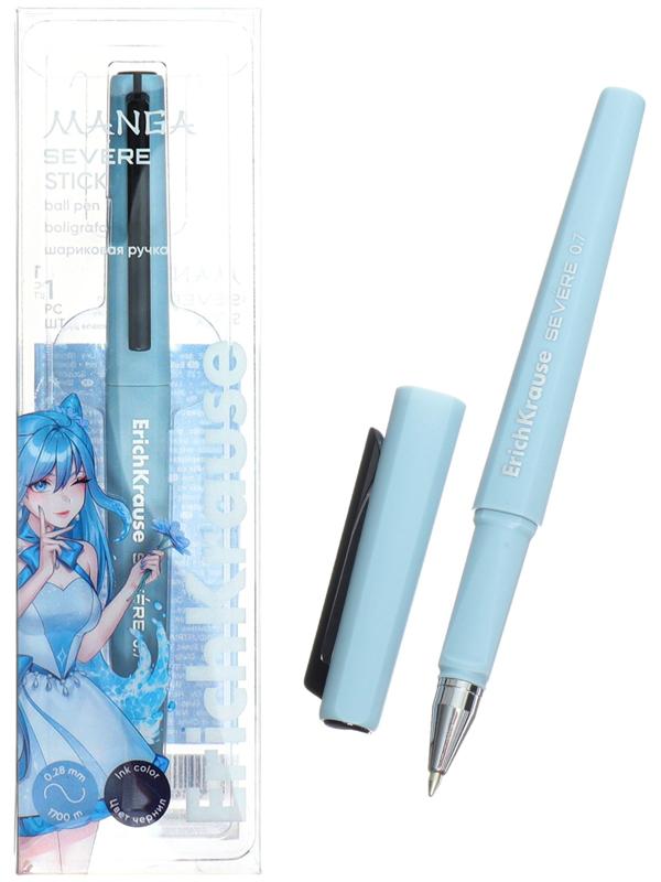 Ручка шариковая, ErichKrause, Severe Stick Manga узел 0.7 мм, Super Glide Technology, синяя