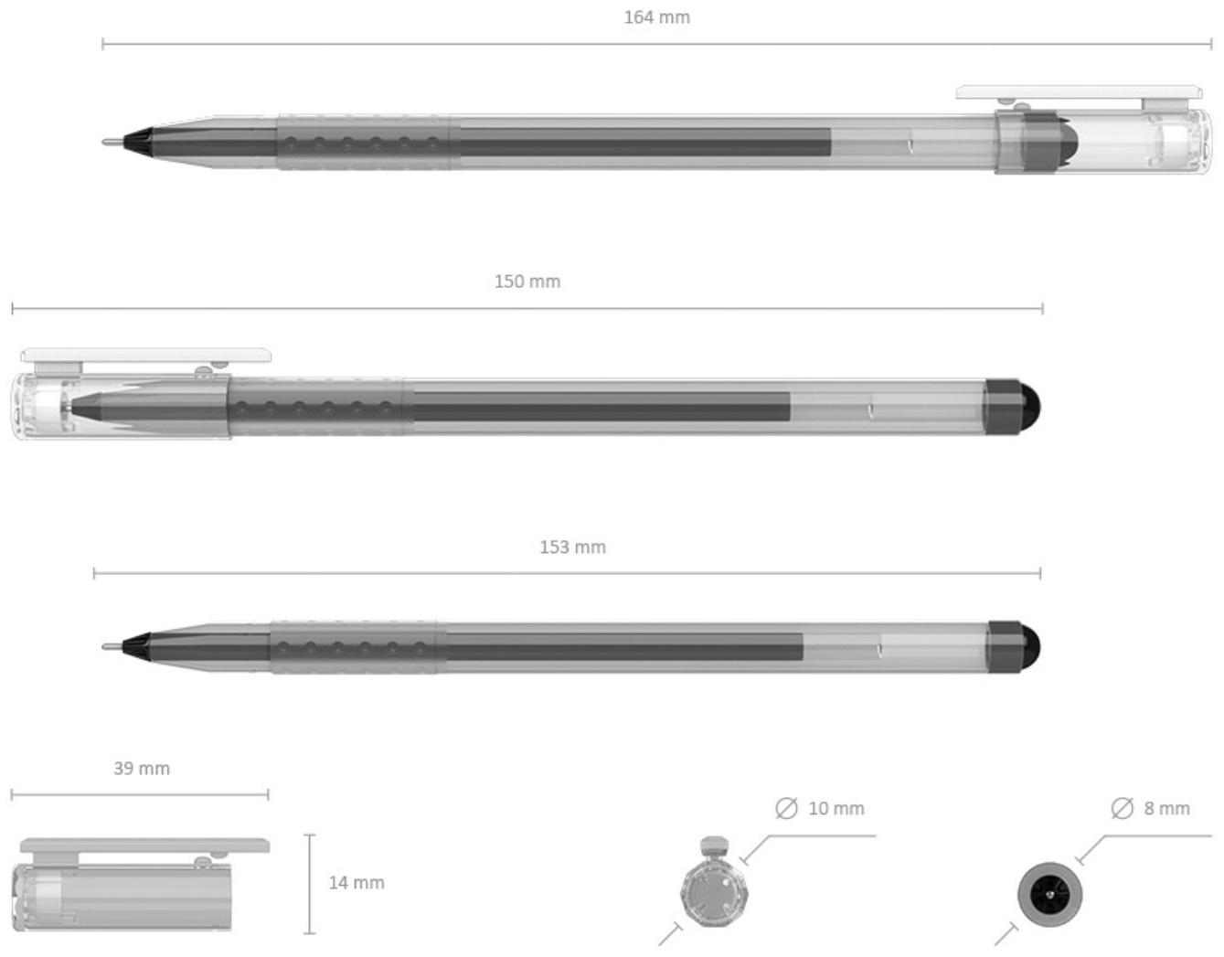 Ручка гелевая, ErichKrause, G-Round Stick Classic узел 0.5 мм, черная