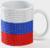 Кружка керамическая «Флаг России», 340 мл