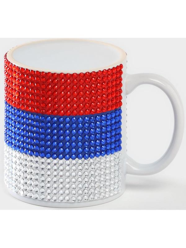 Кружка керамическая «Флаг России», 340 мл