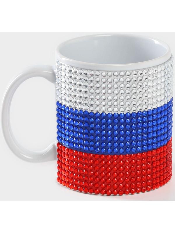 Кружка керамическая «Флаг России», 340 мл