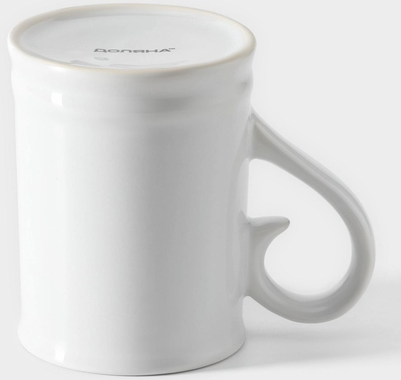 Кружка пивная керамическая Доляна, 300 мл, 12×8×10,3 см, цвет белый