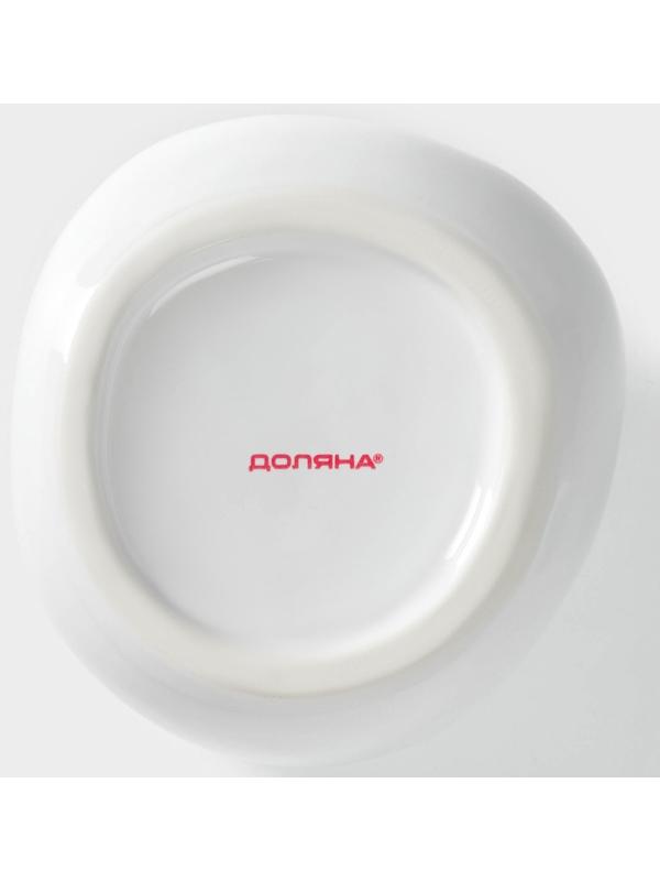 Сахарница керамическая Доляна «Мишка Отто», 400 мл, 11×12×12,5 см, цвет белый