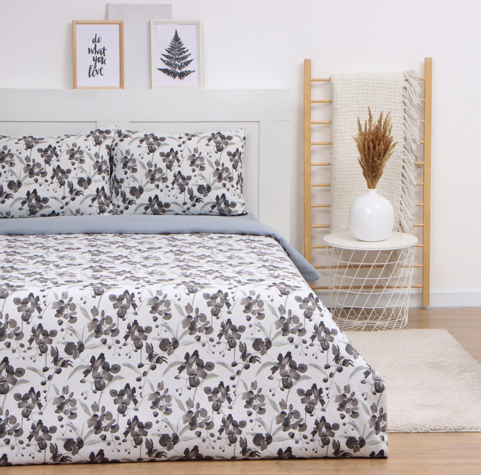 Постельное бельё LoveLife 1,5сп Flowers 143х215см,150х240см,50х70см-2шт, жатка, 100% п/э, 100гр/м2