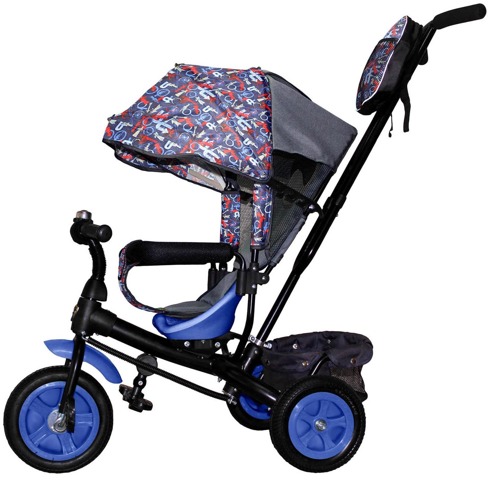 Велосипед трёхколёсный Vivat 1, принт стрелки, красный