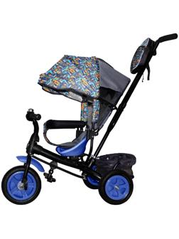 Велосипед трёхколёсный Vivat 1, принт стрелки, оранжевый