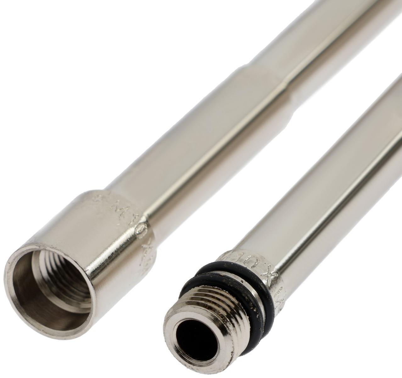 Набор удлинителей для подводки смесителя MasterProf ИС.101083, 140 мм+120 мм, шестигранник