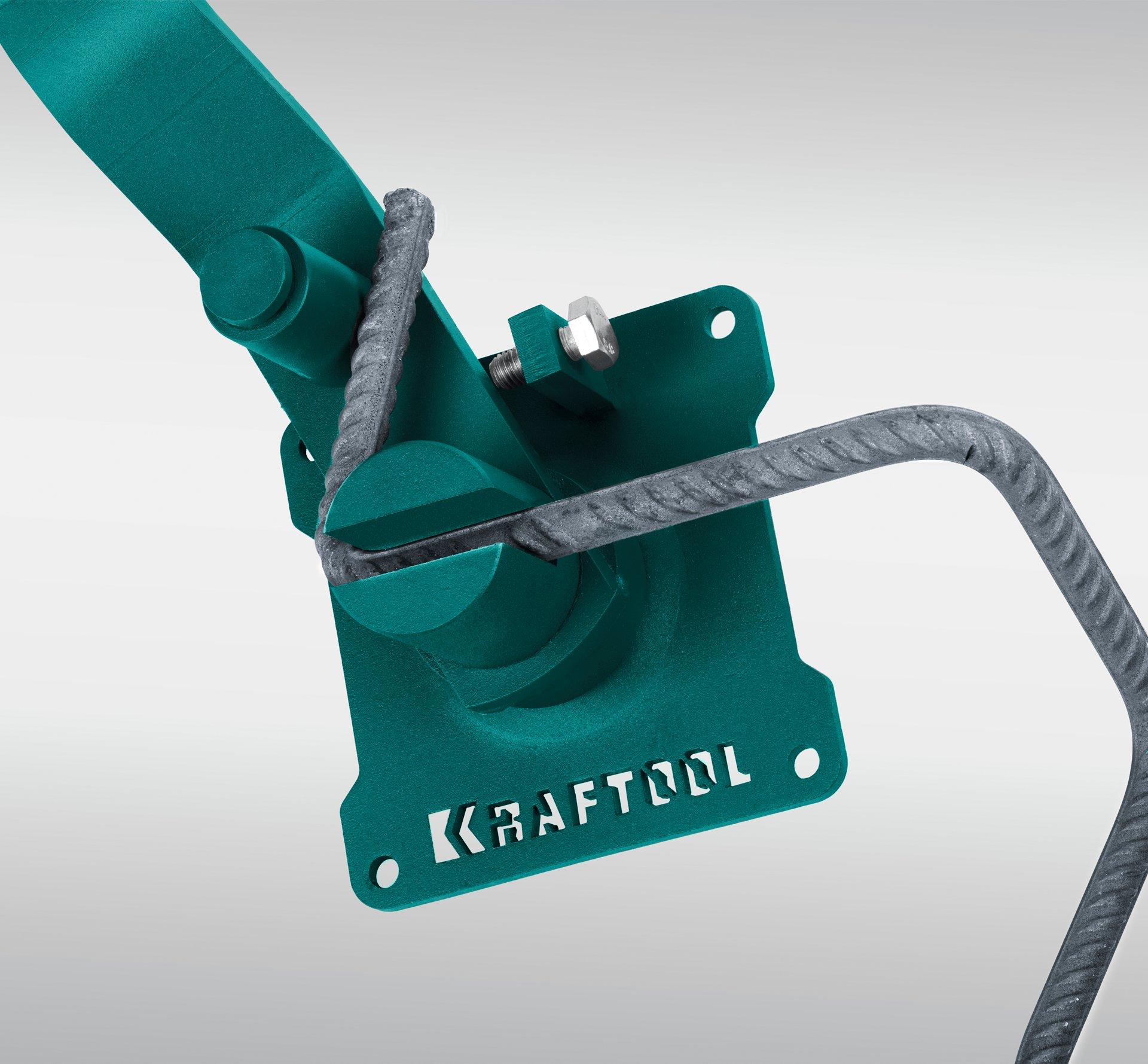 Ручной станок для гибки арматуры на подшипнике KRAFTOOL 12 E, острый гиб