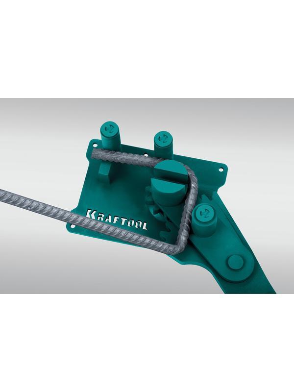 KRAFTOOL 16D, 6-16 мм, острый и плавный гиб, ручной станок для гибки арматуры c зубчатой передачей (23301)