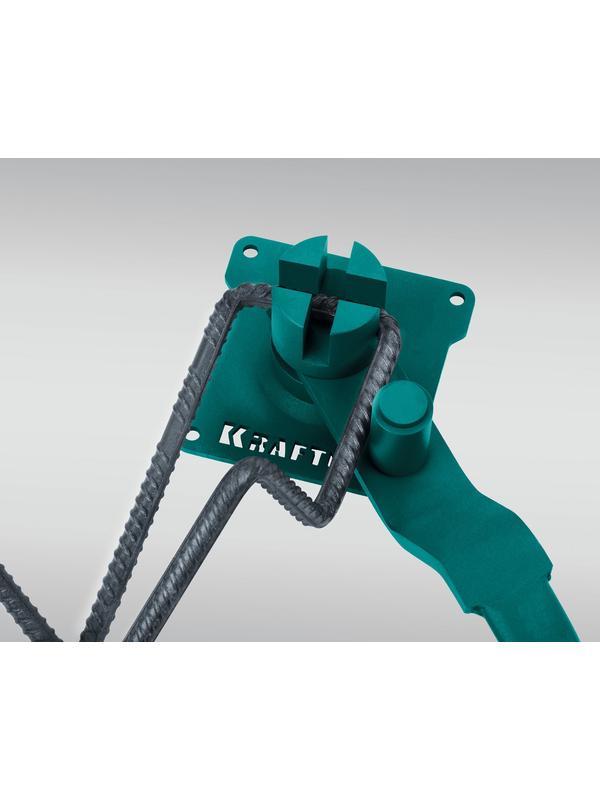 Ручной станок для гибки арматуры на подшипнике KRAFTOOL 14 EC, острый гиб