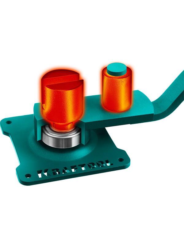 Ручной станок для гибки арматуры на подшипнике KRAFTOOL 16 PT, плавный гиб