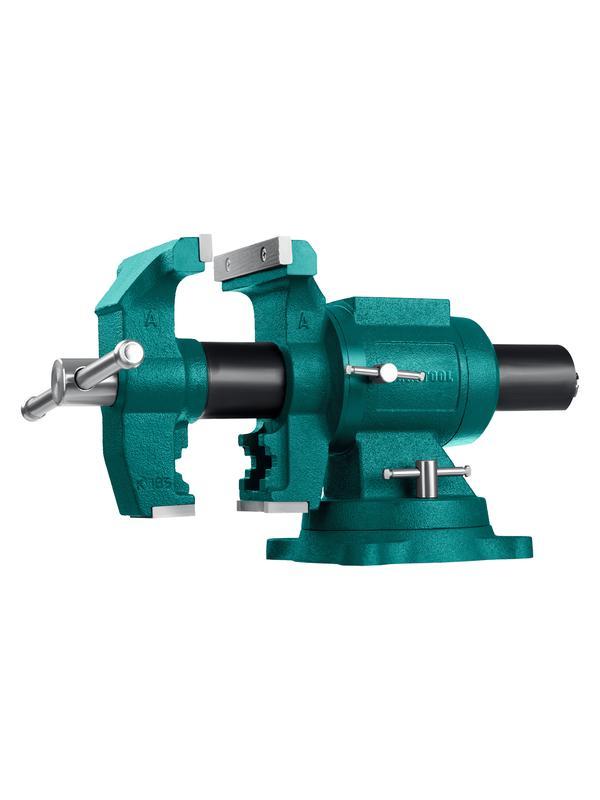 KRAFTOOL 3D Multi-Purpose, 125 мм, Чугунные слесарные тиски (32706-125)