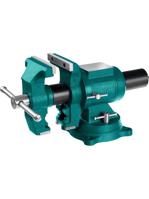 KRAFTOOL 3D Multi-Purpose, 125 мм, Чугунные слесарные тиски (32706-125)