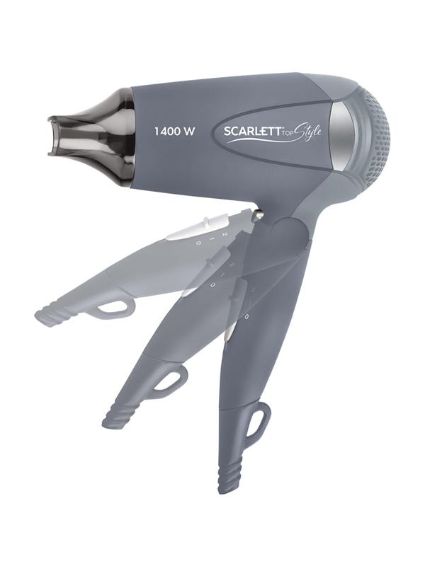 Фен SCARLETT SC-074, 1400Вт, серый