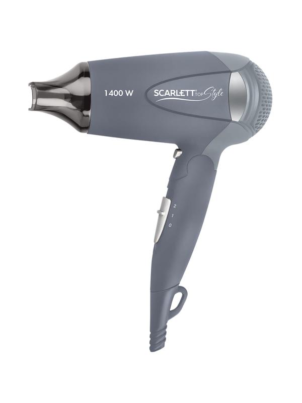Фен SCARLETT SC-074, 1400Вт, серый