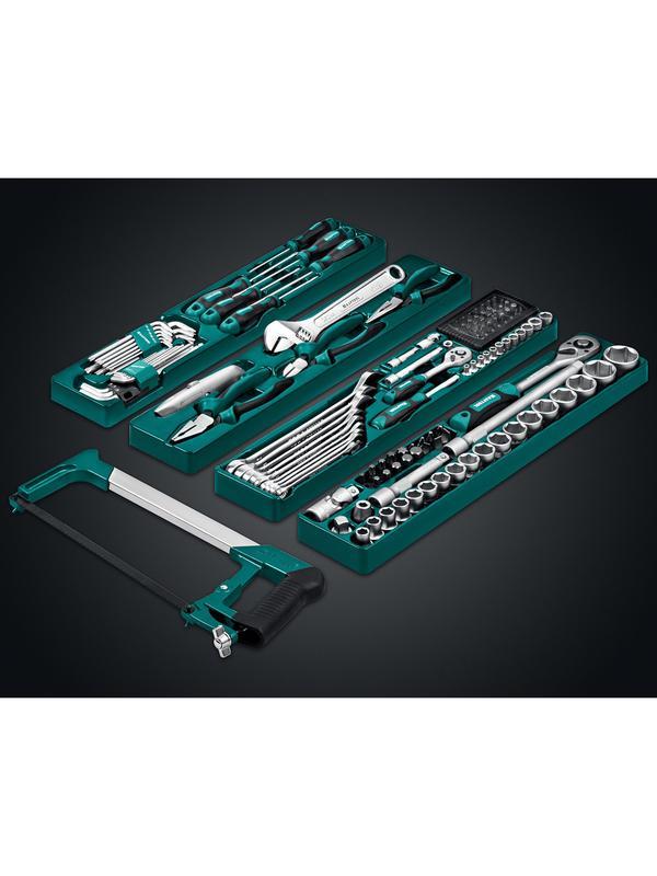 KRAFTOOL GRAND-152, 152 предм., (1/2″+1/4″), Универсальный набор инструмента (27978-H152)