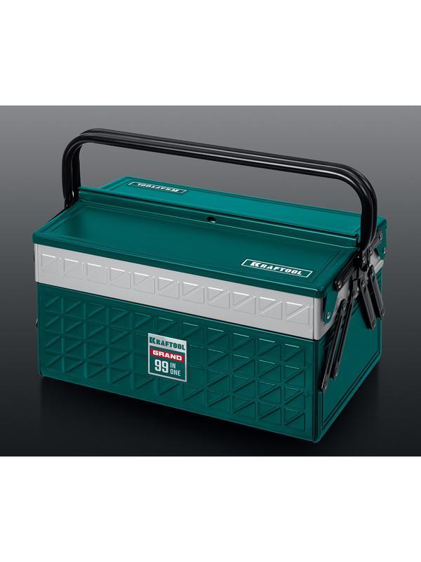 KRAFTOOL GRAND-99, 99 предм., (1/2″+1/4″), Универсальный набор инструмента (27978-H99)