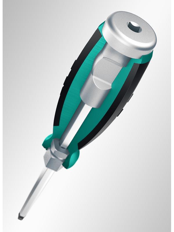 KRAFTOOL IMPACT PZ 3, сквозной стержень Cr-Mo, Ударная отвертка (250035-3)