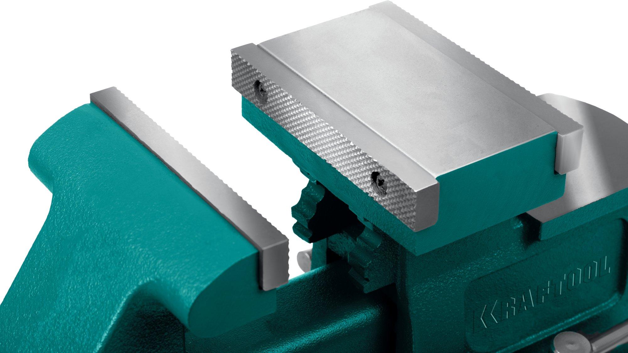 KRAFTOOL Reversible 140 мм, расход 273 мм, Слесарные тиски (32705-140)