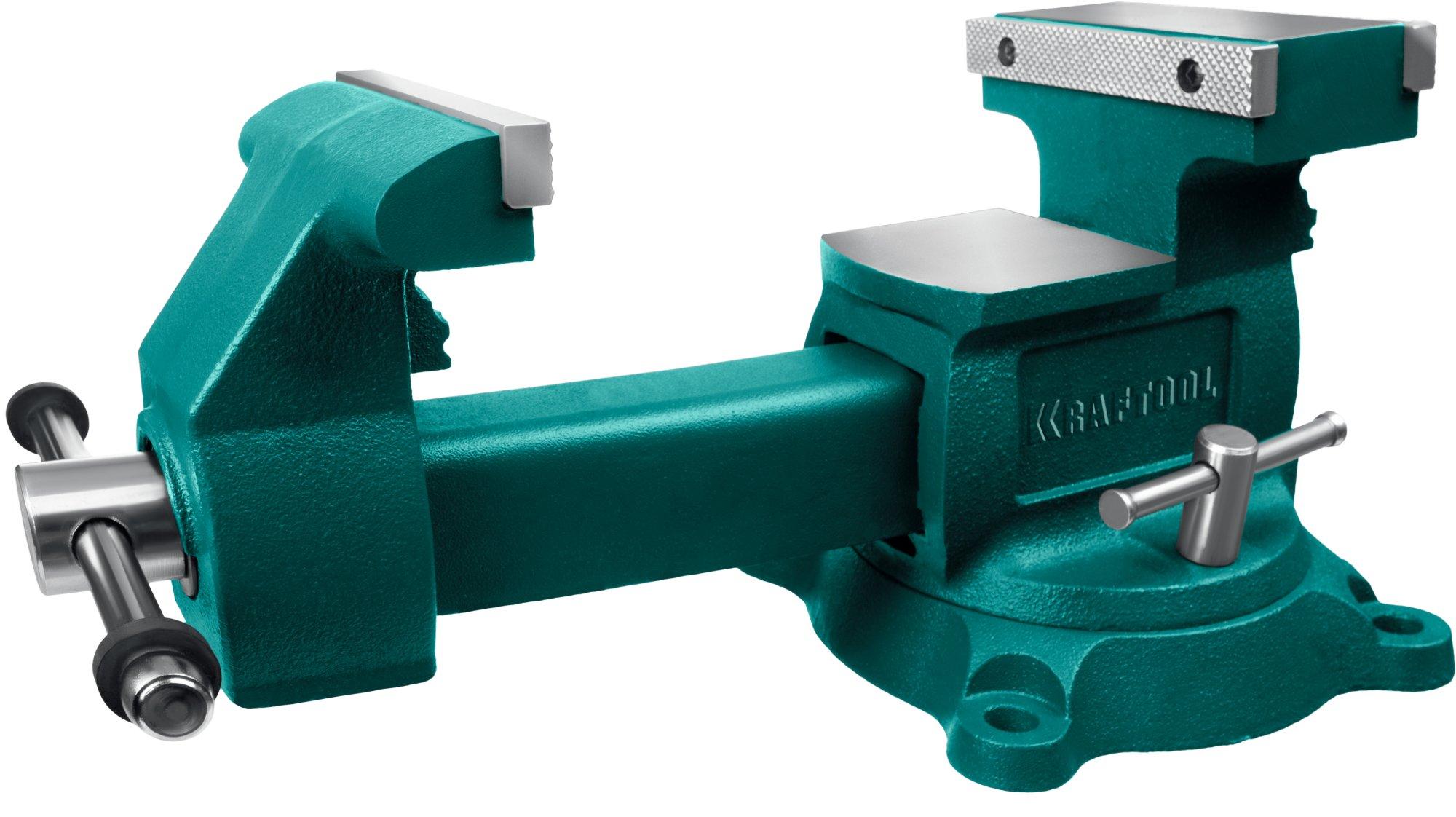 KRAFTOOL Reversible 140 мм, расход 273 мм, Слесарные тиски (32705-140)