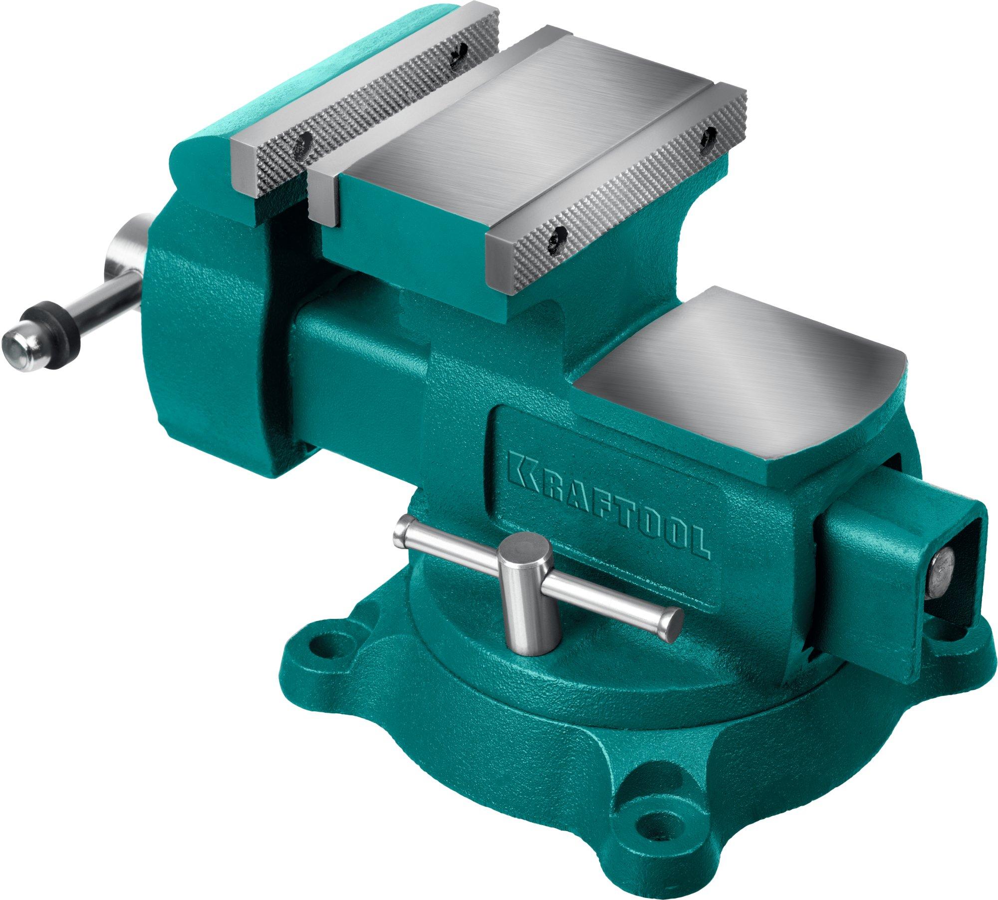 KRAFTOOL Reversible 140 мм, расход 273 мм, Слесарные тиски (32705-140)