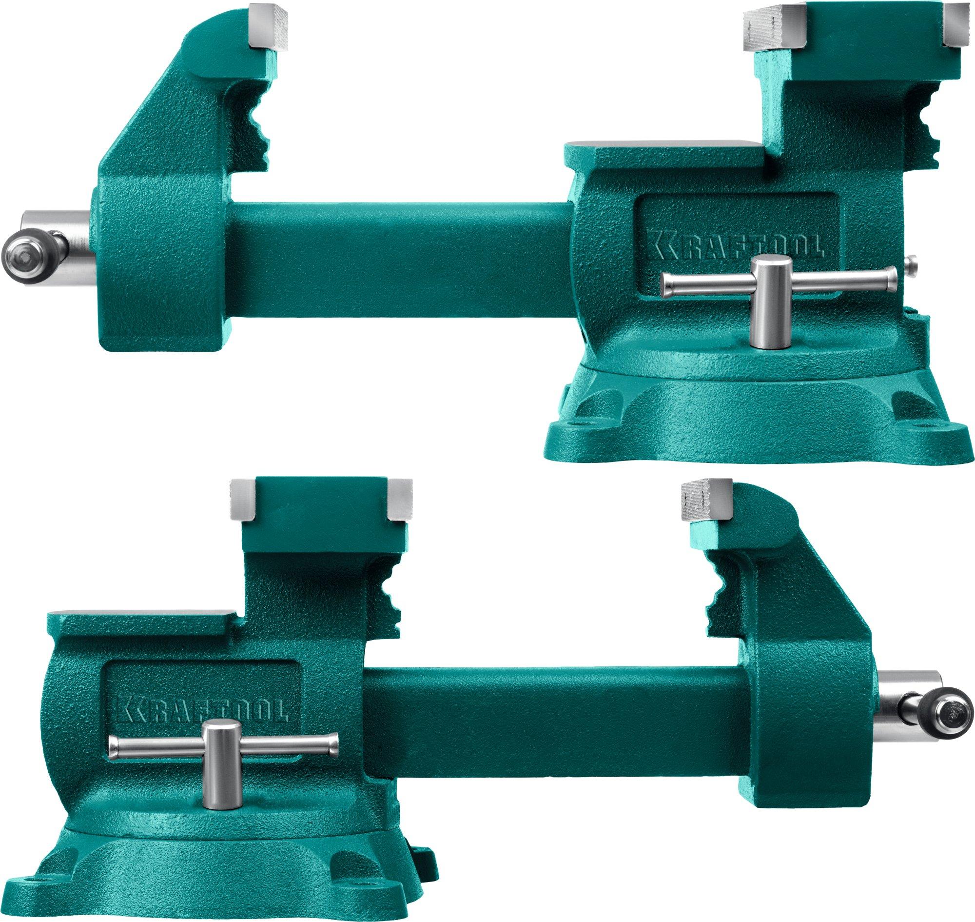 KRAFTOOL Reversible 140 мм, расход 273 мм, Слесарные тиски (32705-140)