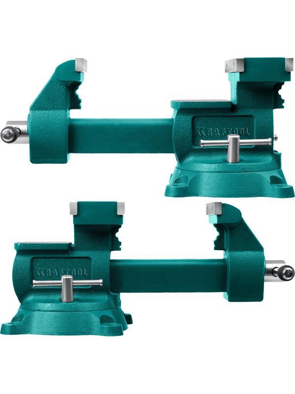 KRAFTOOL Reversible 140 мм, расход 273 мм, Слесарные тиски (32705-140)