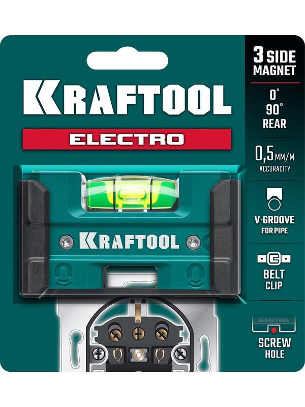 KRAFTOOL Electrо 76 мм, магнитный уровень (34786)