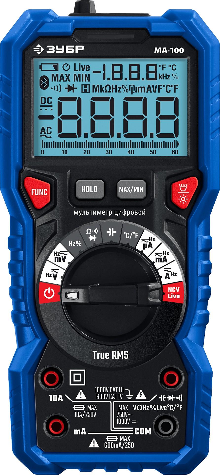 ЗУБР МА-100 цифровой мультиметр (59808)