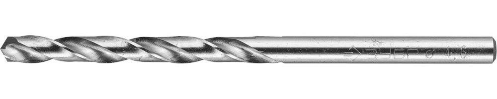 ЗУБР 4.6 х 80 мм, сталь Р6М5, класс А, сверло по металлу (4-29625-080-4.6)