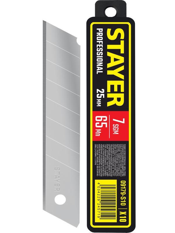 STAYER 25 мм, 10 шт, сегментированные лезвия (09179-S10)