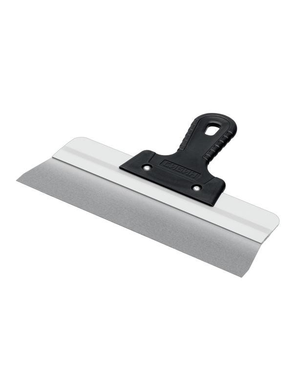 СИБИН 300 мм, усиленный фасадный нержавеющий шпатель, алюминиевая направляющая, 1к ручка (10083-30)