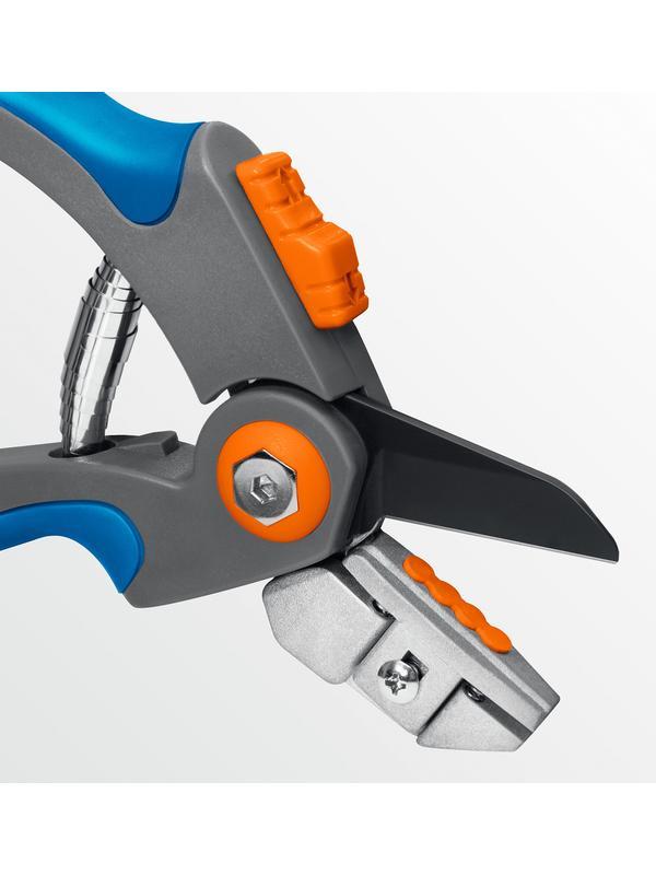 GRINDA P-56, 205 мм, легированная сталь, двухкомпонентные рукоятки, контактный секатор, PROLine (23456)