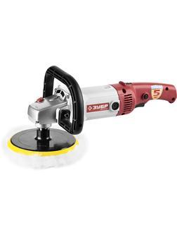 Машина полировальная, ЗУБР ЗПМ-1300Э, тарелка 180 мм, 600-3000 об/мин, 1300 Вт