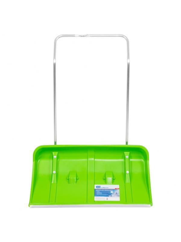 Движок для уборки снега пластиковый, 815 х 440 х 1150 мм, алюминиевая рукоятка, Россия, Сибртех