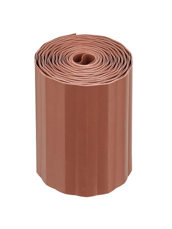 Бордюрная лента, 15 х 900 см, полипропиленовая, коричневая, Россия, Palisad