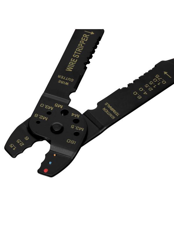 Щипцы, 210 мм, для зачистки электропроводов и обжима контактных кле мм, 1.5-6.5 мм Sparta