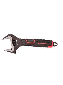 Ключ разводной, тонкие губки, фосфатированный, двухкомпонентная рукоятка, 200 мм, PRO Matrix