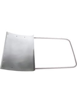 Движок для уборки снега алюминиевый, 755 х 505 х 1240 мм, стальная рукоятка, Россия, Сибртех