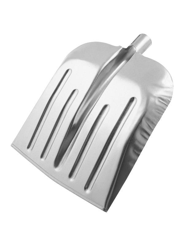 Лопата для уборки снега стальная оцинкованная, 330 х 365 мм, без черенка, Россия, Сибртех