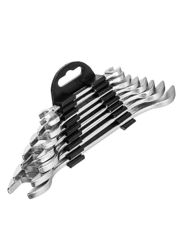 Набор ключей рожковых, 6 х 22 мм, 8 шт, хромированные Sparta