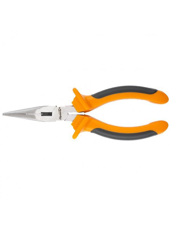 Длинногубцы прямые Comfort, 160 мм ,шлифованные, двухкомпонентные рукоятки Sparta