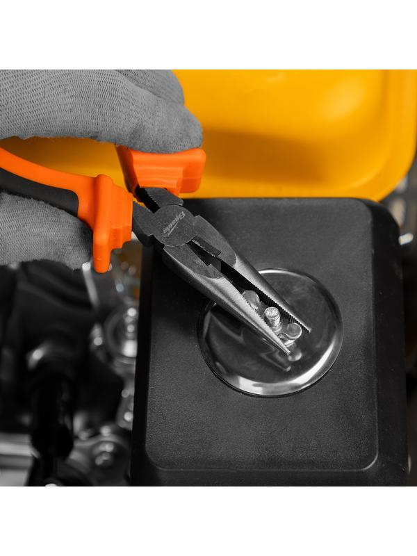 Длинногубцы прямые Comfort, 160 мм ,шлифованные, двухкомпонентные рукоятки Sparta