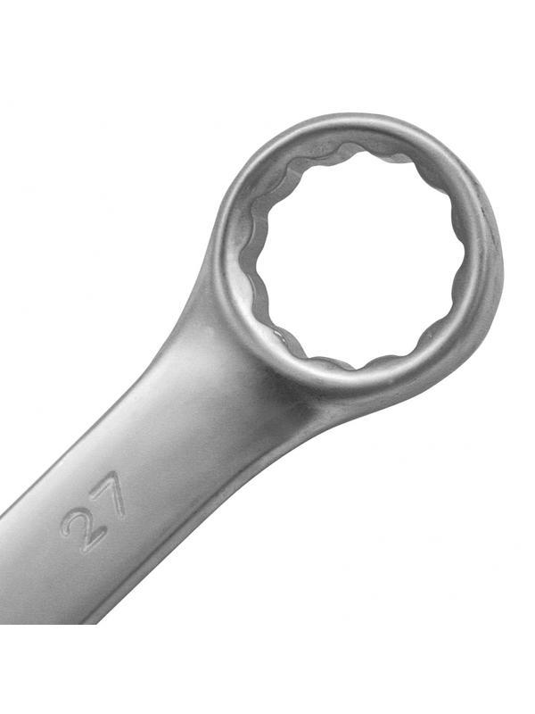 Ключ комбинированный, 27 мм, CrV, матовый хром Matrix