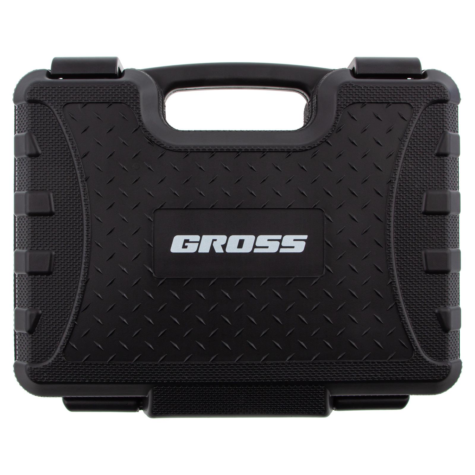 Гайковерт пневматический ударный G985K2, 1/2, 610Нм 9000 об/мин, с набором 17 предметов Gross